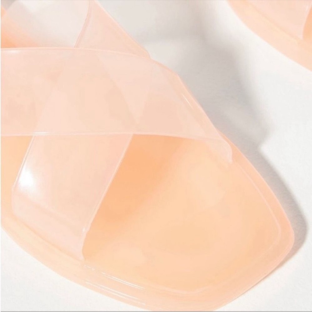 Anthropologie Matisse Jelly Slide Sandals in ballerina pink. - Picture 2 of 6